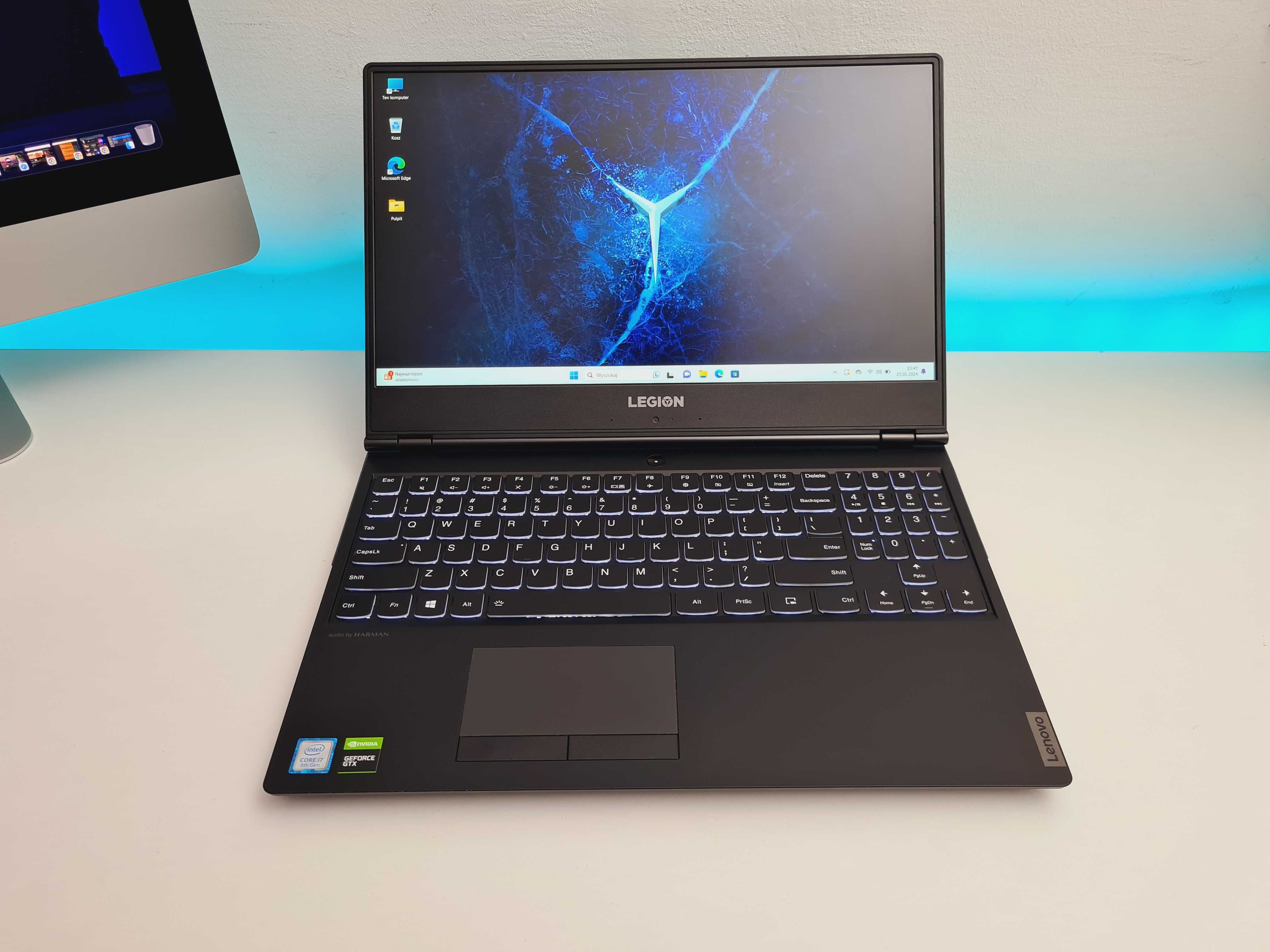 Gamingowy Lenovo Y540 i7 32gb ram GTX1660ti 1TB SSD laptop do gier F40