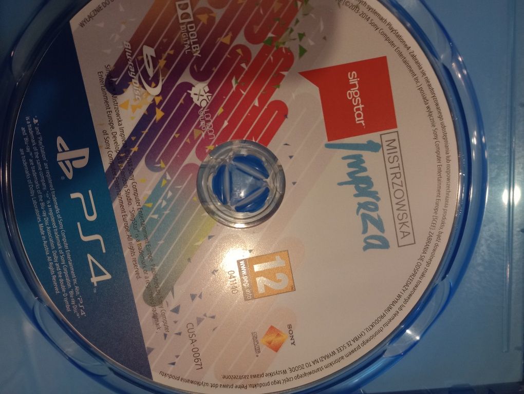 PS4 Singstar Mistrzowska Impreza PlayStation 4