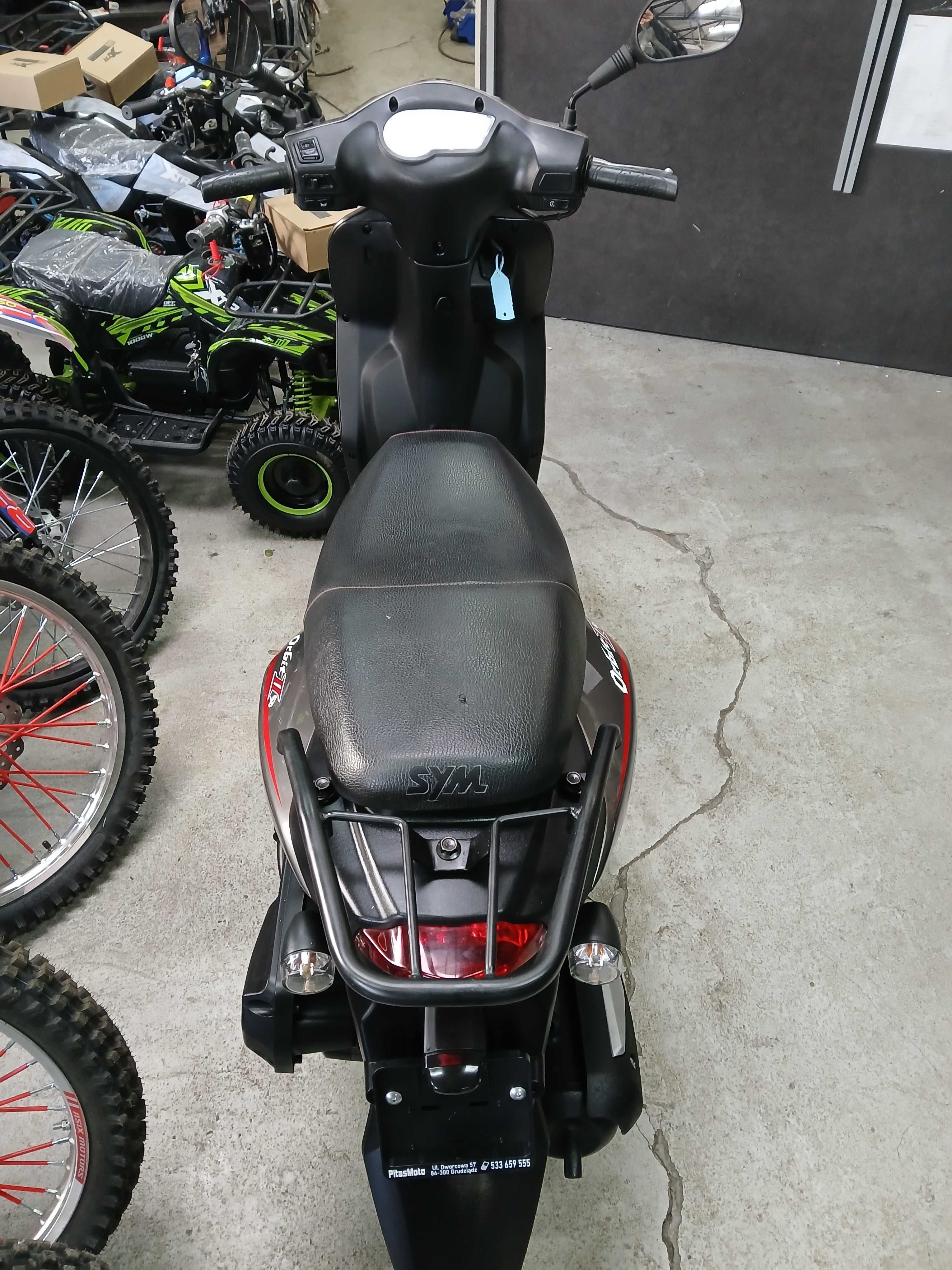 Skuter Sym Orbit II okazja Piękny zadbany kymco RATY 50cc AM dowód 4t