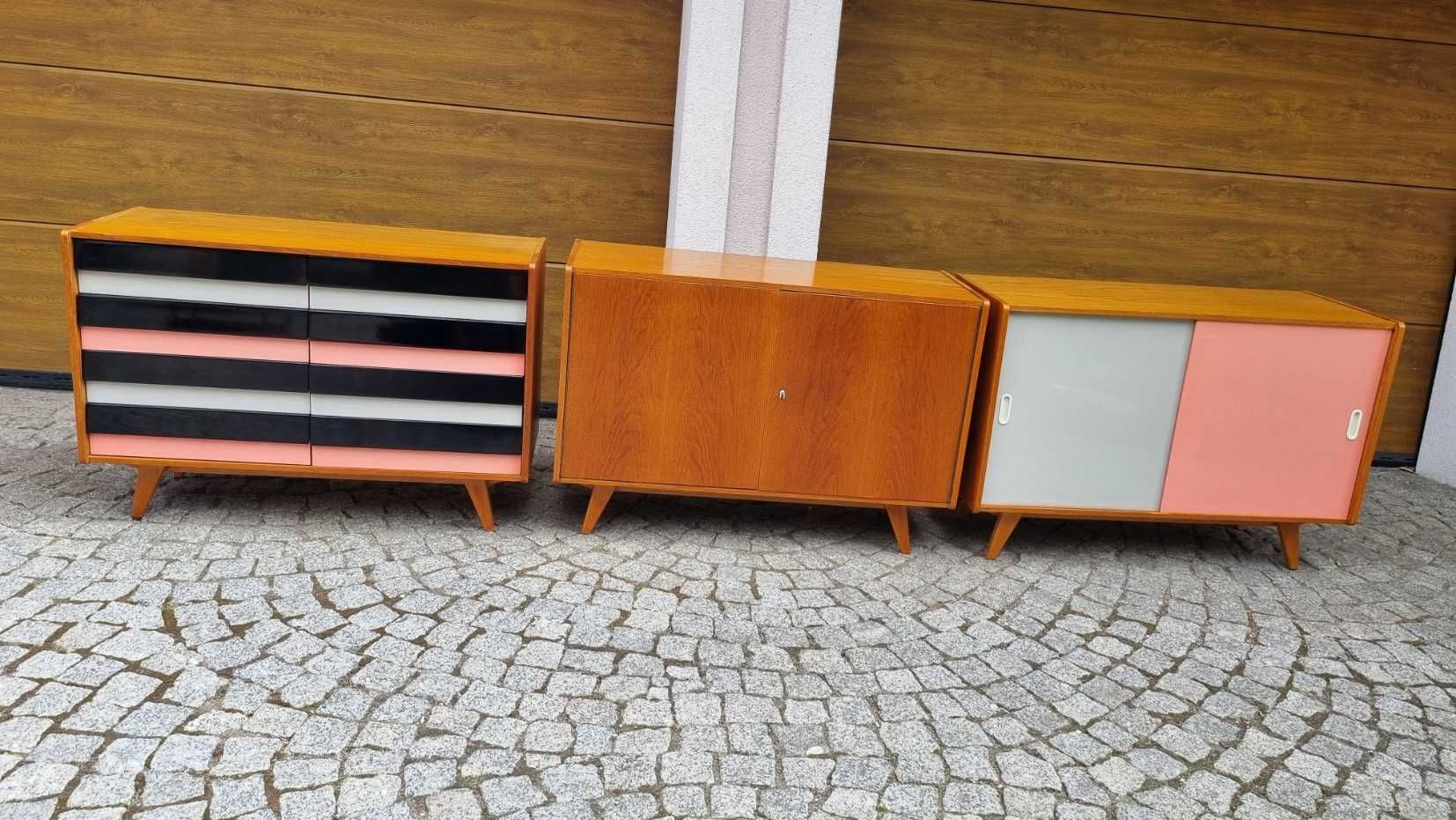 Komoda Vintage Design PRL U-452 Jiroutek lata 60 Czechosłowacja