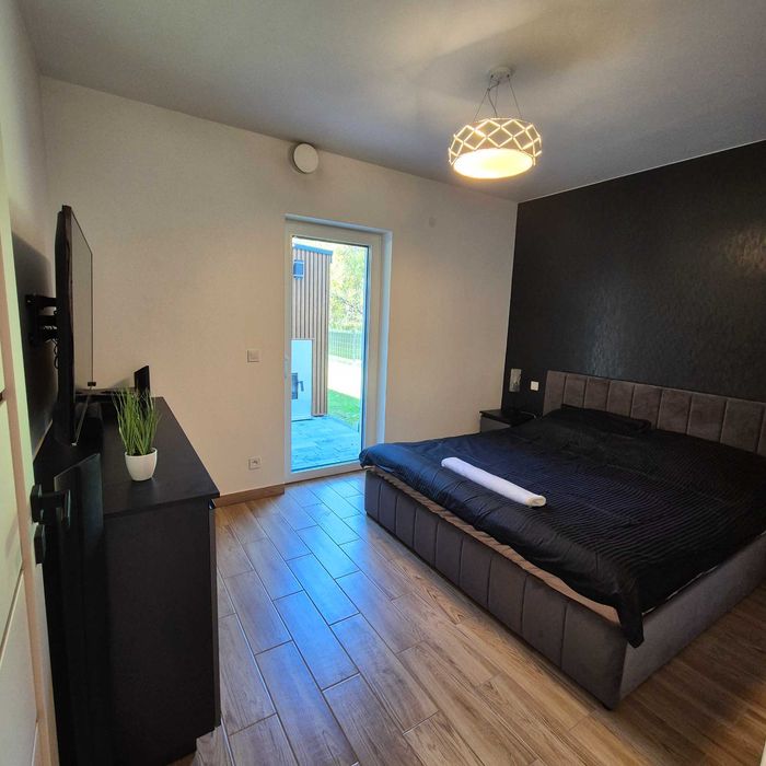 Domek na wynajem z sauną i jacuzzi kominek