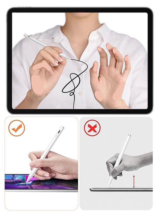 Joyroom JR-X9 rysik aktywny stylus do Apple iPad biały (JR-X9)