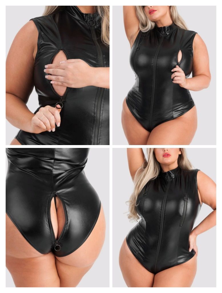Єротичний боді з доступом без рукавів 3XL 4XL Lovehoney