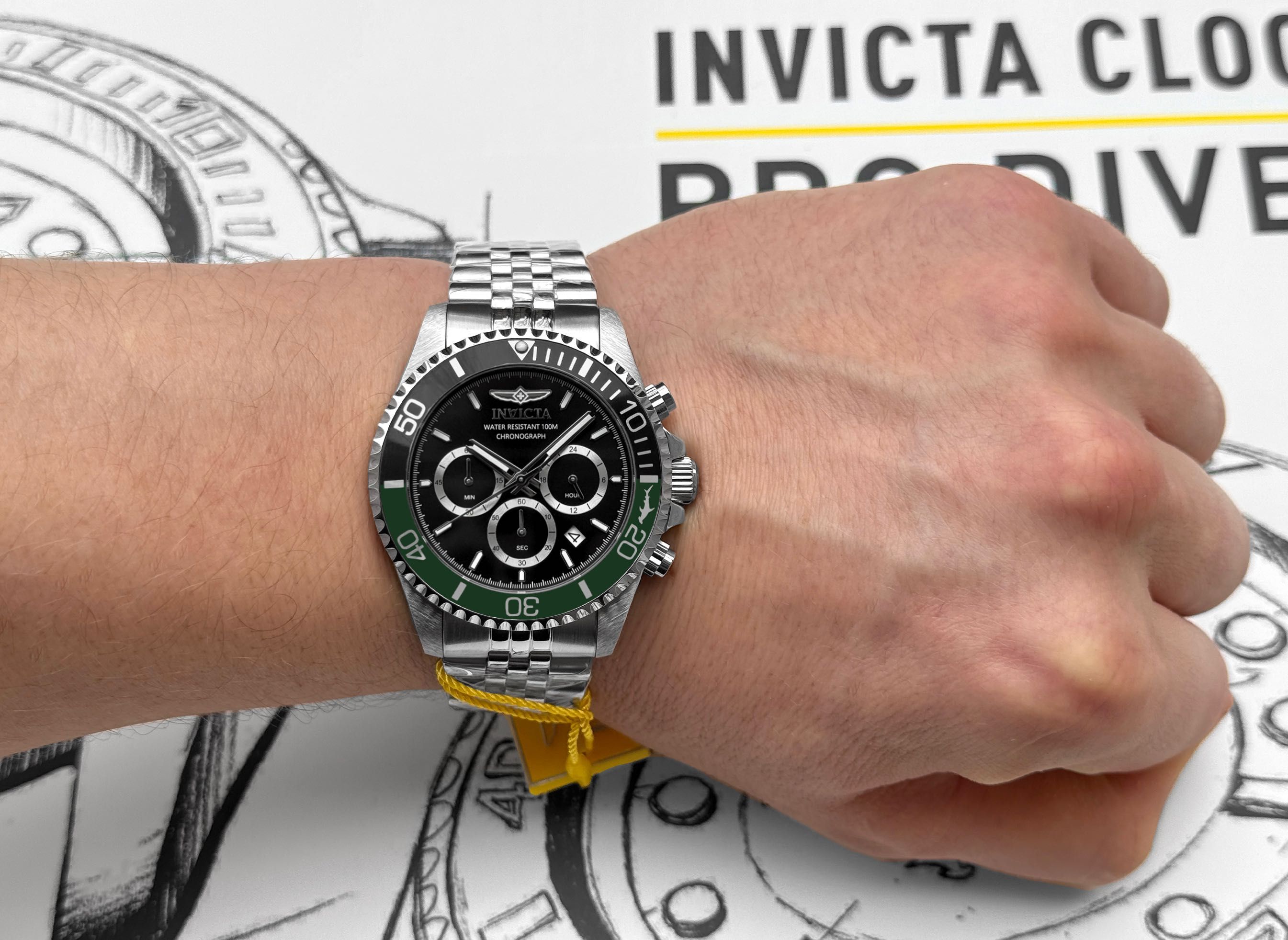 Годинник Invicta 48380 Pro Diver 43 mm. Master of the Oceans 100 MT