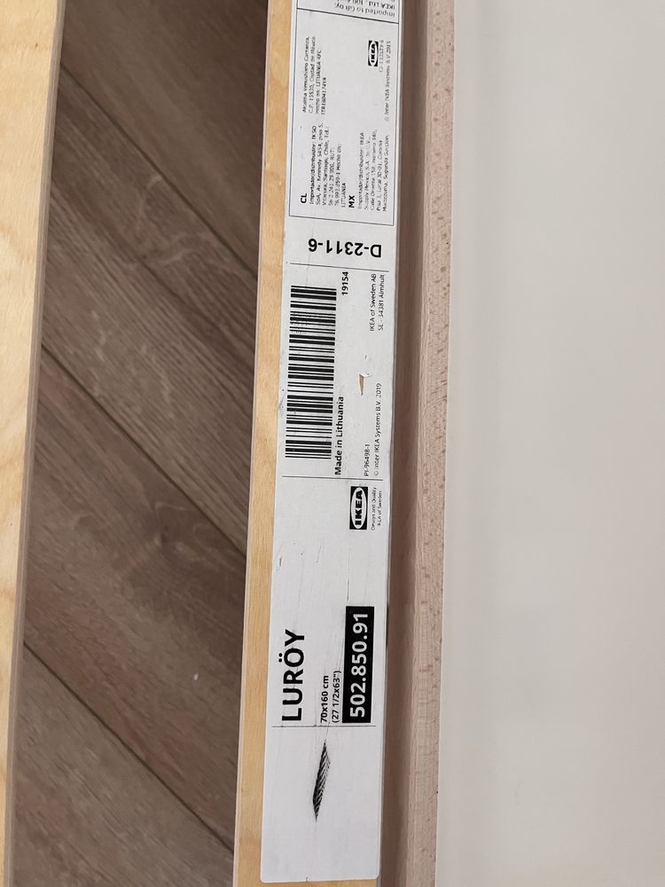 Łóżko ikea dziecęce 70x160 z materacem
