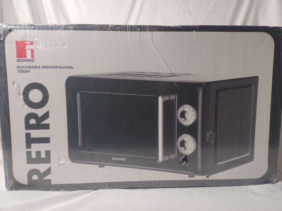 Kuchenka mikrofalowa 700W retro Bergner