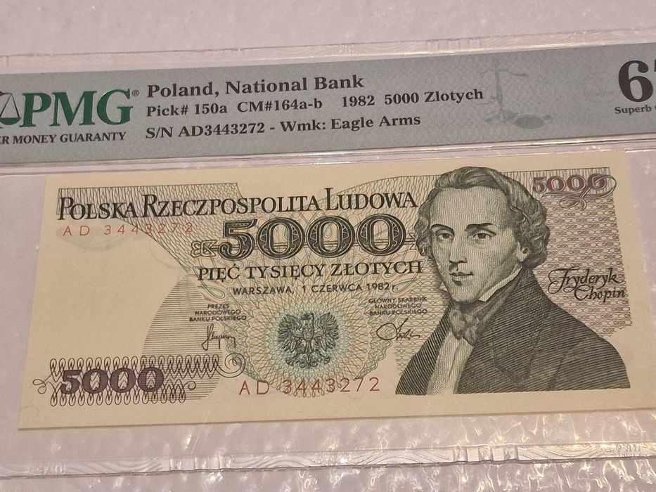 5000zł 1982 Chopin PMG67 !!