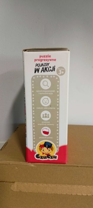 CzuCzu pojazdy w akcji. Puzzle progresywne.