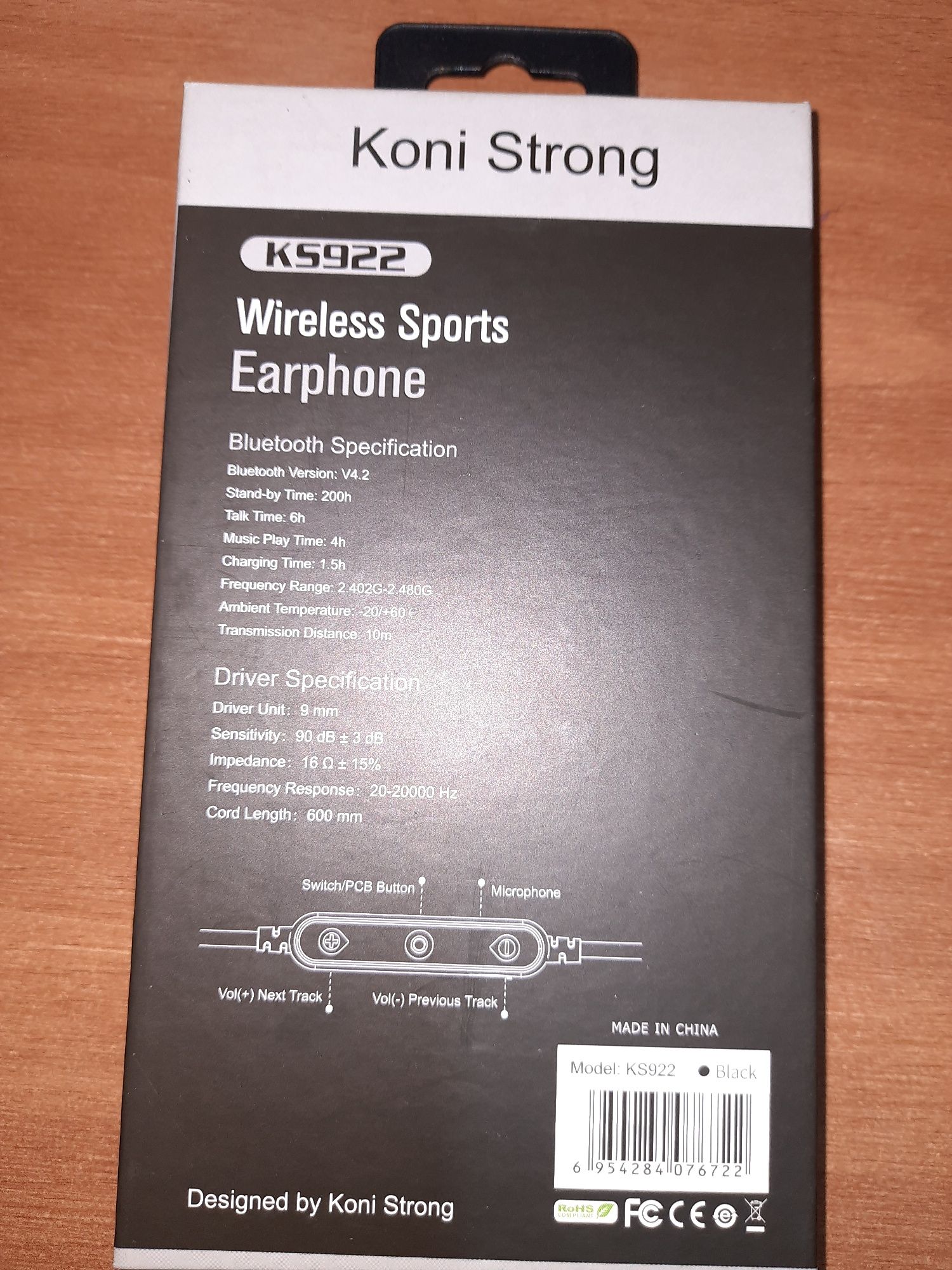 Наушники беспроводные Koni Strong KS 922 версия спорт