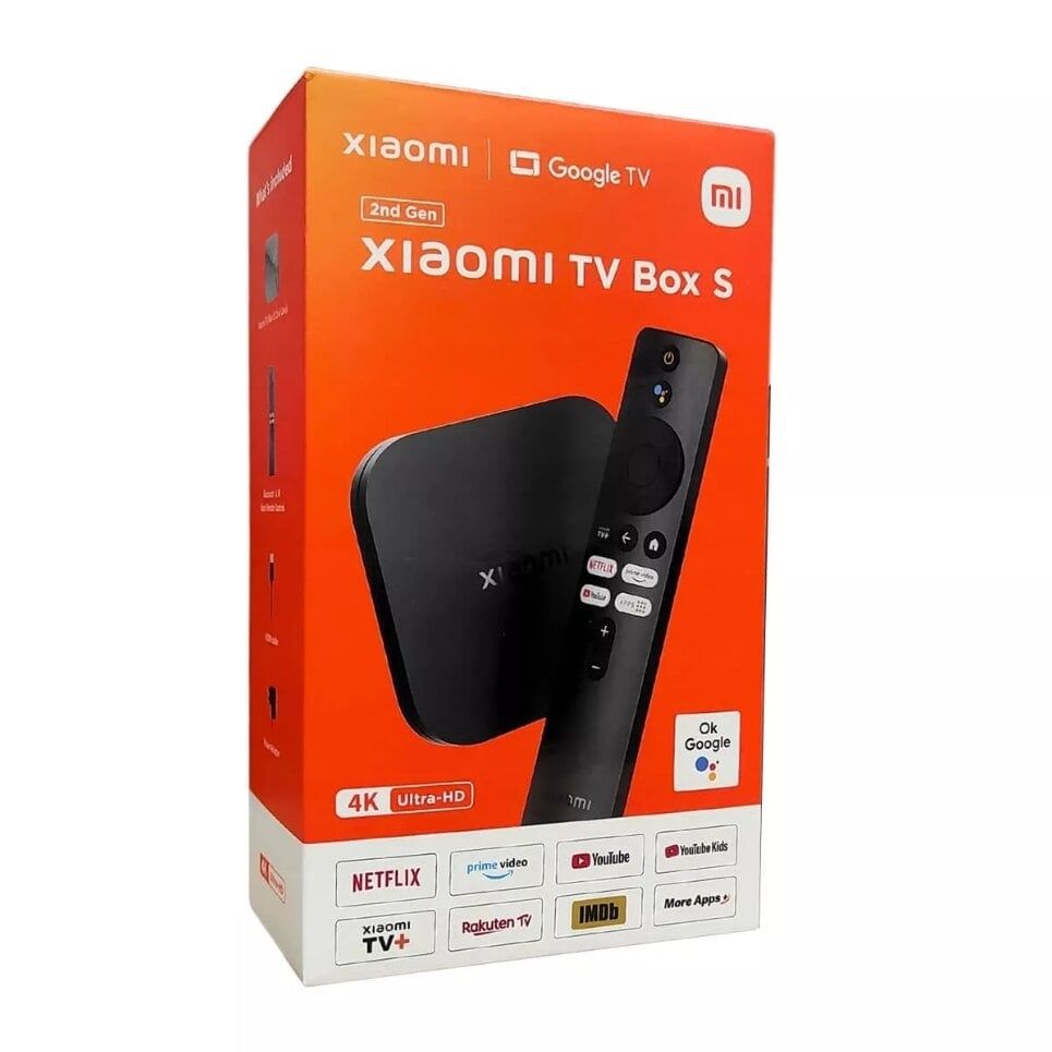 Приставка Xiaomi Mi Box S 4K Gen2 смарт бокс smart TV stick т2 плеер