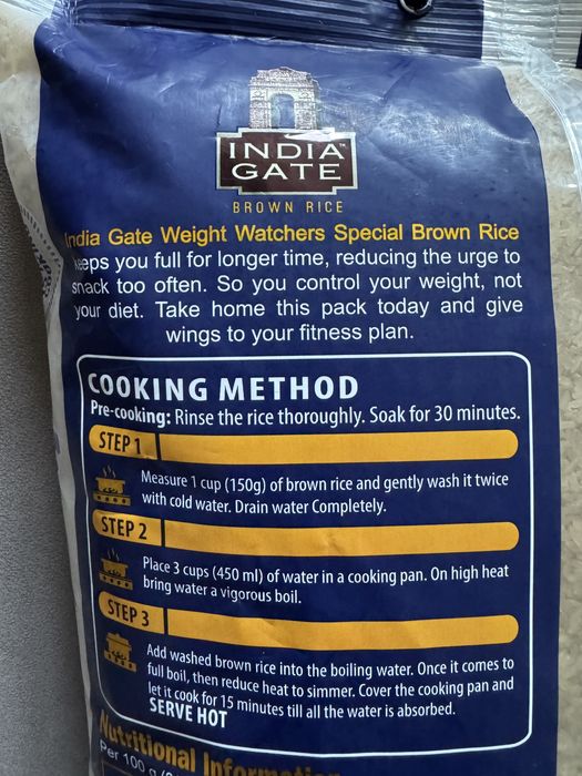 Ryż brązowy 5 kg India Gate Weight Watchers