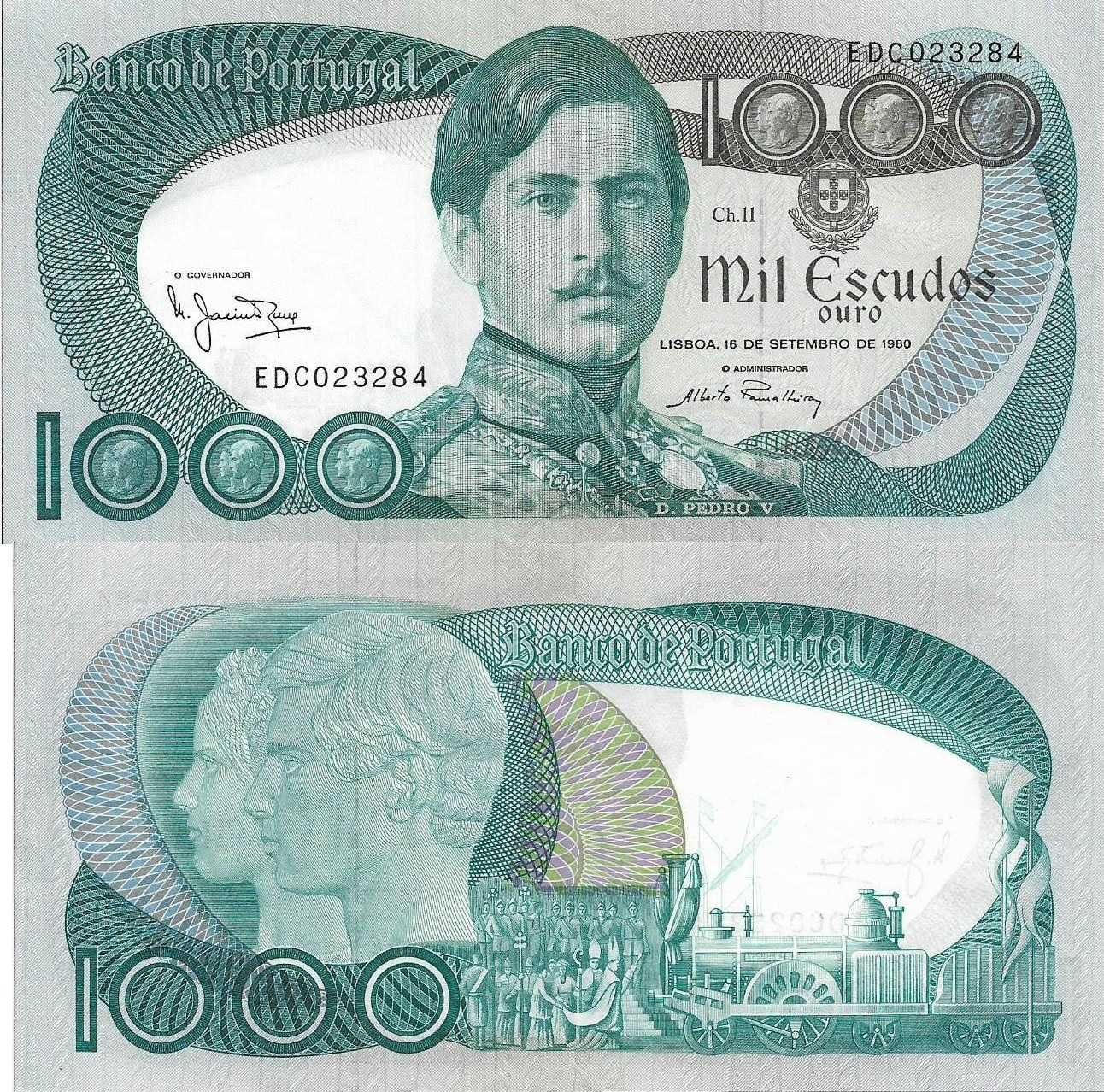 Portugal - - - 1.000$00 - D. Pedro V - - - - - Notas