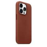 Кожаный чехол Apple iPhone 14 Pro Leather Оригинал бу
