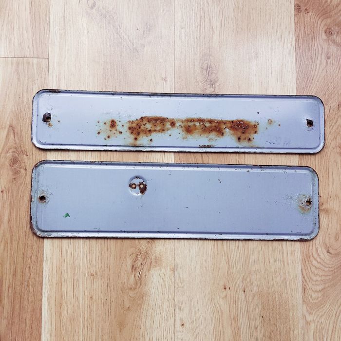 Tablice rejestracyjne 2 szt. NRD, Niemiecka Republika Demokratyczna