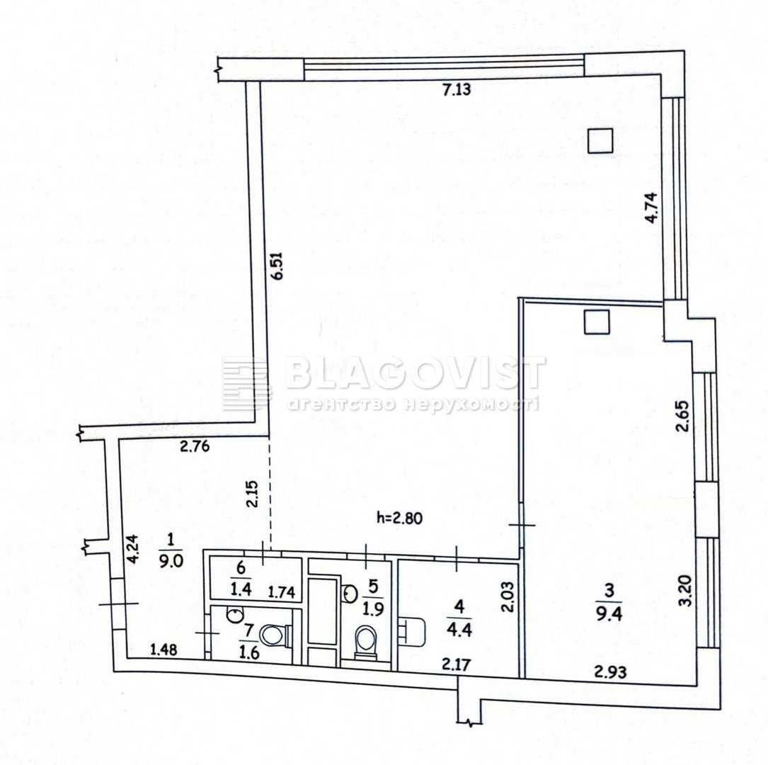 ЖК "Kadorr" оренда Loft офіс 100 кв.м. вул. Жилянська 68