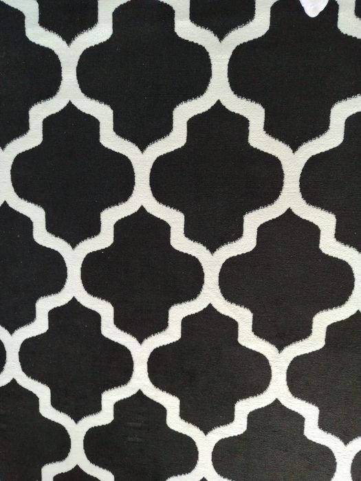 Dywan czarny Marokańska koniczyna 160x220