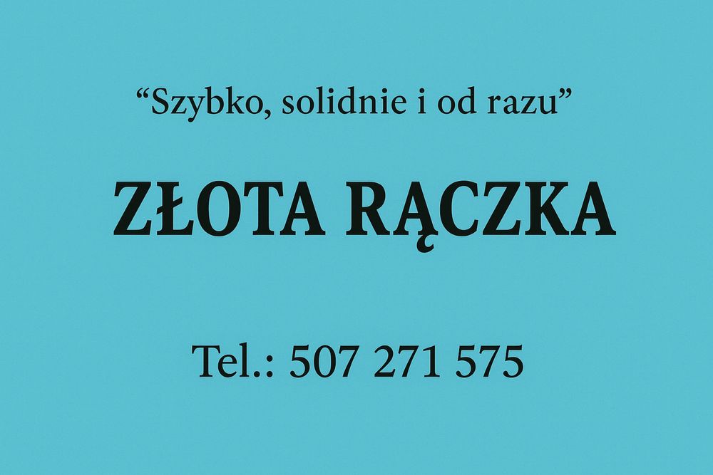 Złota rączka - drobne naprawy,  malowanie