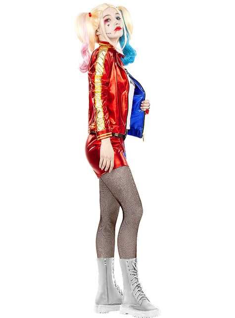 Fato de Carnaval Harley Quinn Semi Novo