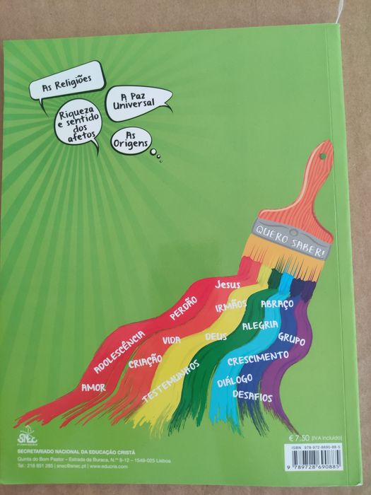 Manual de Educação Moral e Religião Católica 7 ano