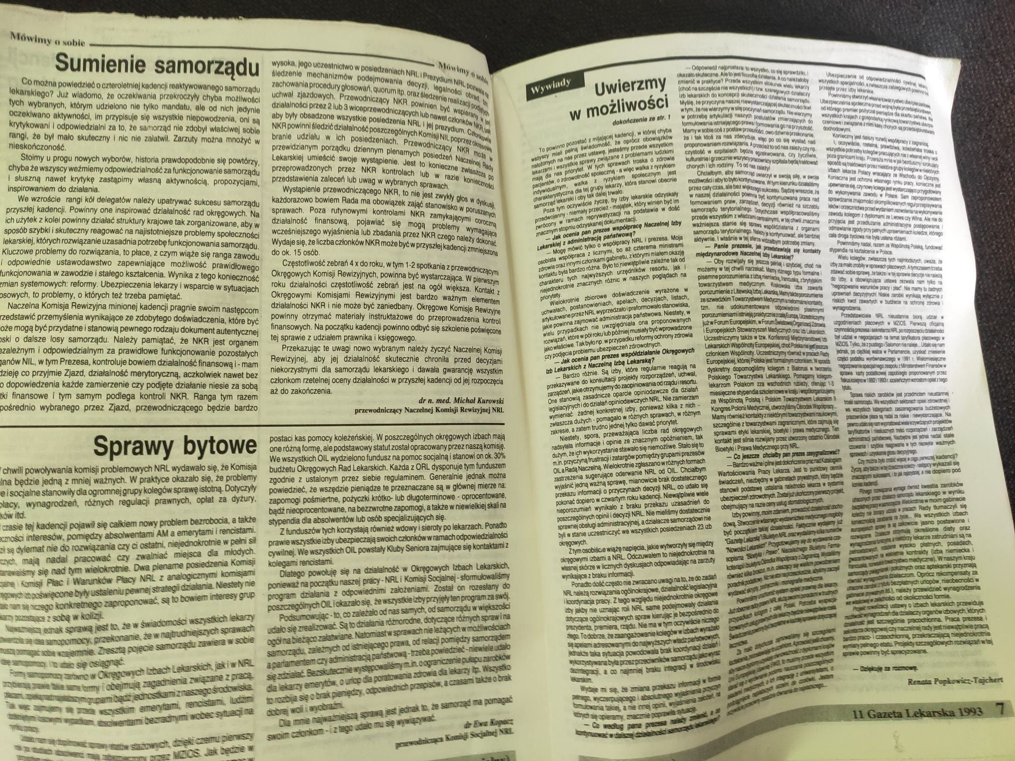 Gazeta Lekarska listopad 1993 r. dla kolekcjonerów