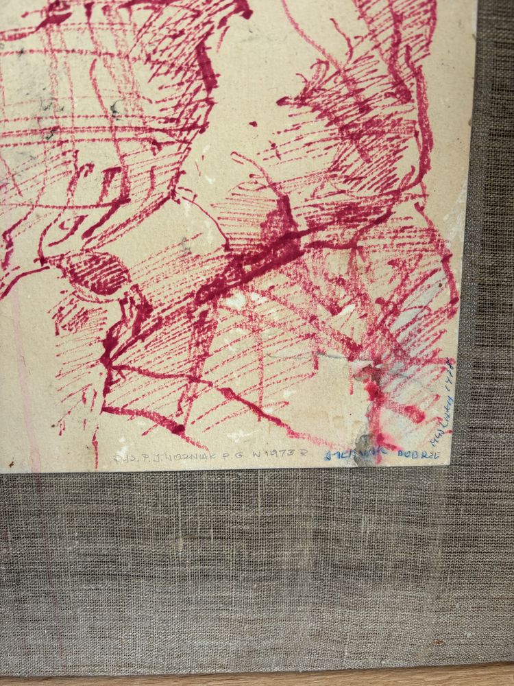 Rysunek, grafika 1972r. ładnie się prezentuje Polecam