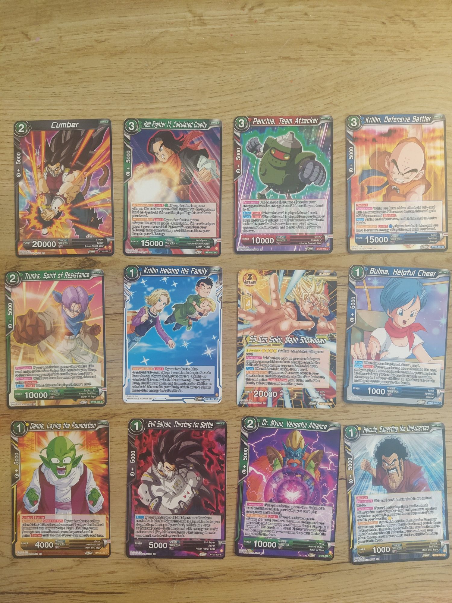 2 - cartas DragonBall