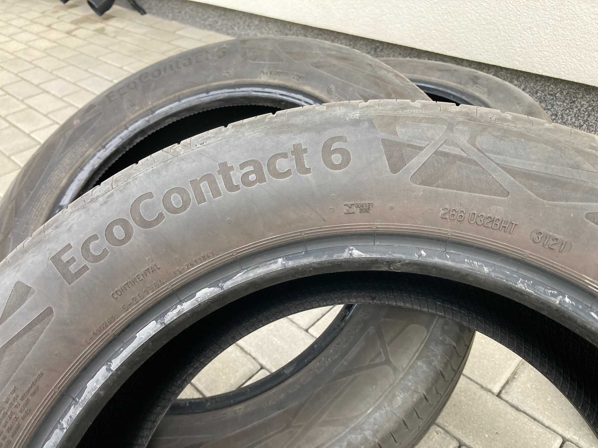 Opony letnie premium Continental EcoContact 6 215/60R17, po 2 sezonach