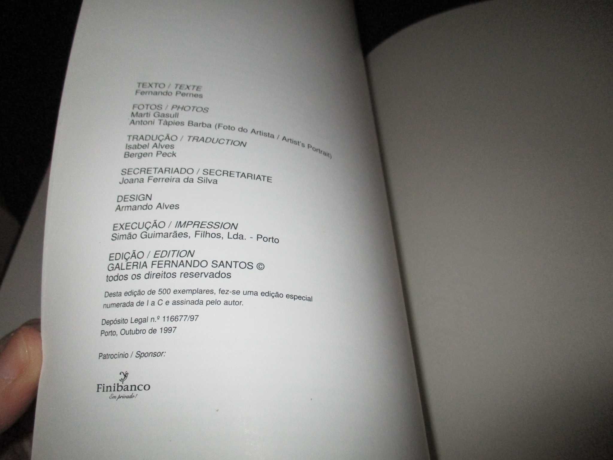 Livro Antoni Tàpies Galeria Fernando Santos 1997