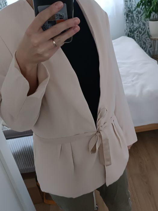 Narzutka marynarka blazer kimono r. 44 wiskoza