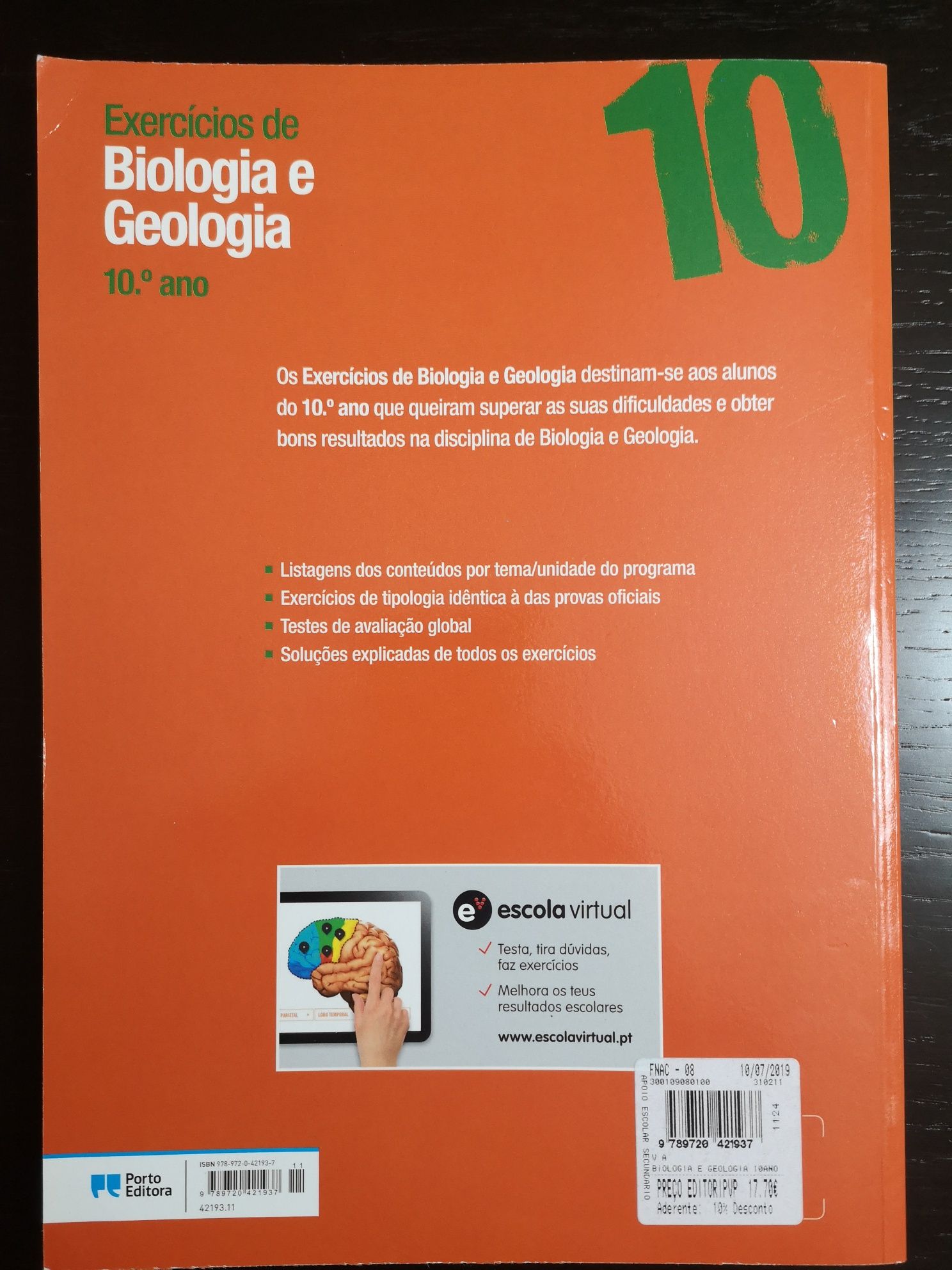 Livro Exercícios de Biologia e Geologia 10° Ano