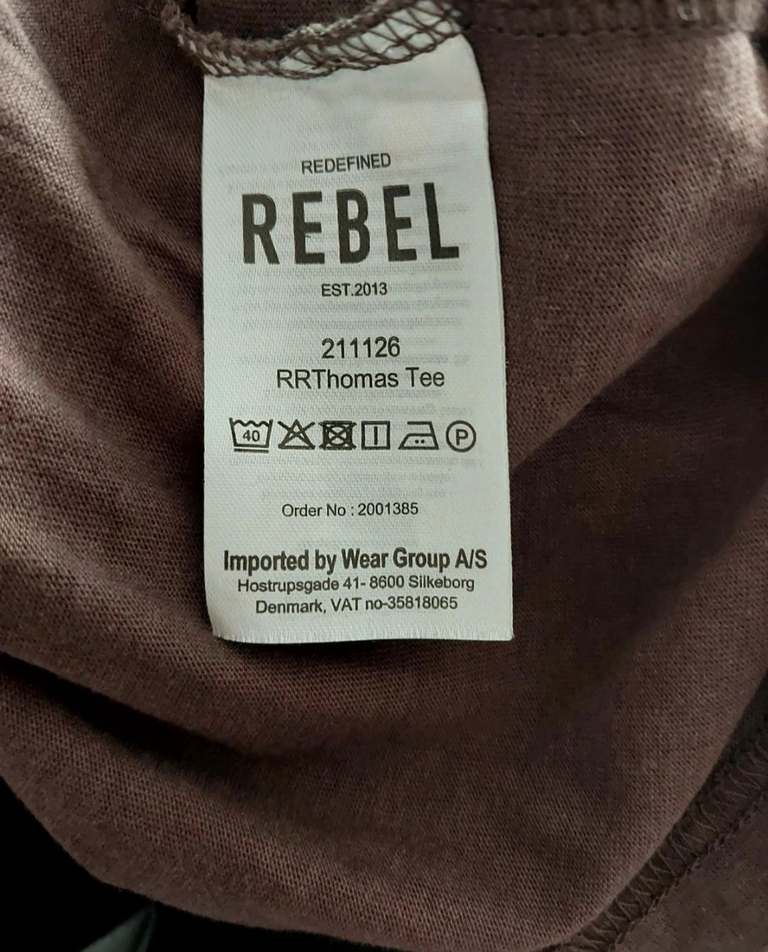 Koszulka męska Tshirt Basic Redefined Rebel Bluzka na krótki rękaw