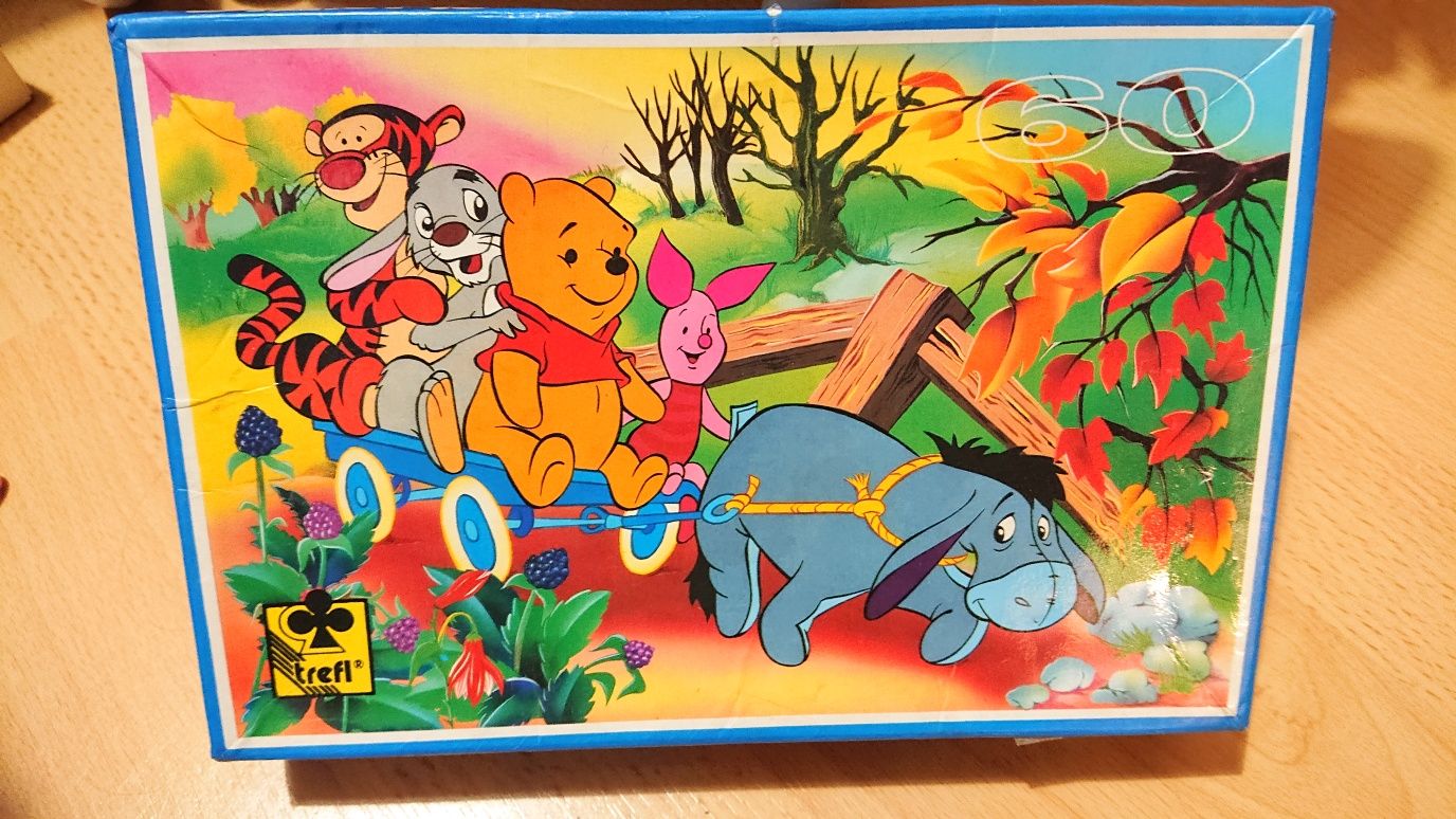 Puzzle Kubuś Puchatek 60 elementów. Braki