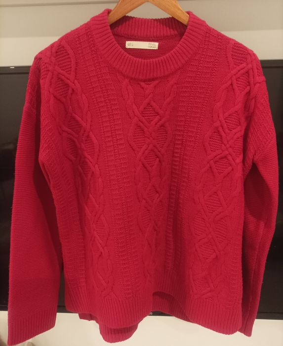 Sweter damski czerwony L