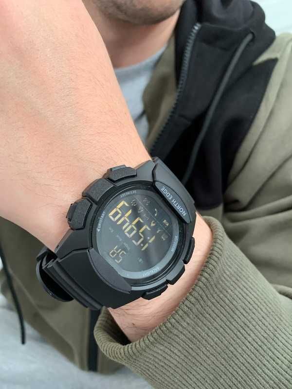Водостійкий тактичний наручний годинник North Edge Combo 10BAR