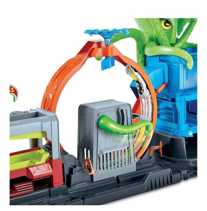 Hot Wheels City zestaw CR Megamyjnia Atak Ośmiornicy
