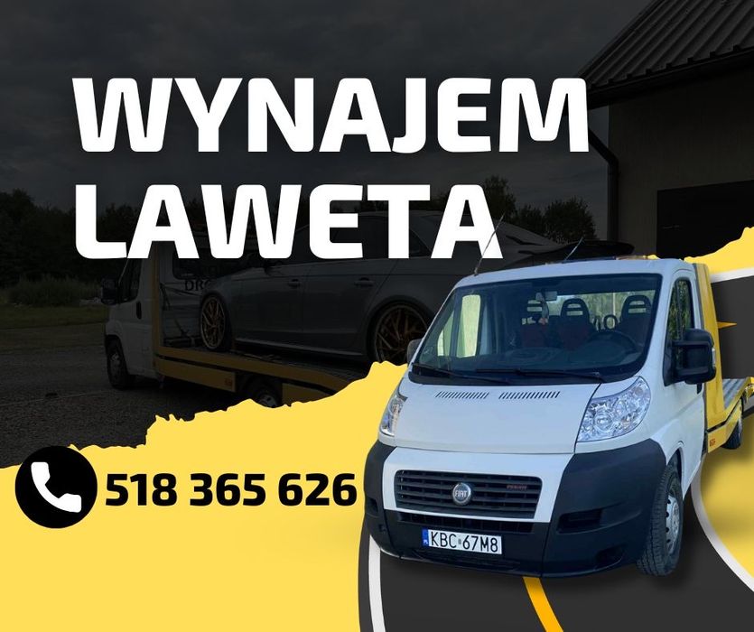 Wynajem auto-laweta Fiat Ducato 3.0 JTD (wypozyczalnia,wynajem,laweta)