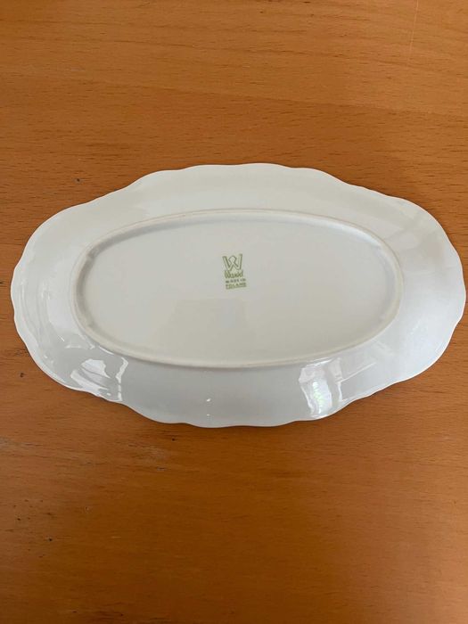Porcelanowy owalny półmisek, Złota Róża Chodzieska, Wawel,  Wałbrzych