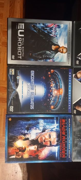 Xmen 1, 2 e 3, eu robot, encontros imediatos de 3 grau e blade runner