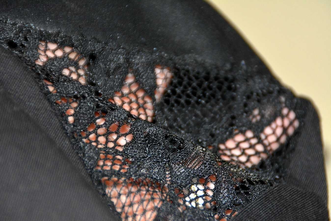 Calzedonia, legginsy z koronką, rozm. s