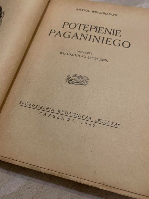 "Potępienie Poganiniego" - Anatol Winogradow - książka z 1947 r. - HIT