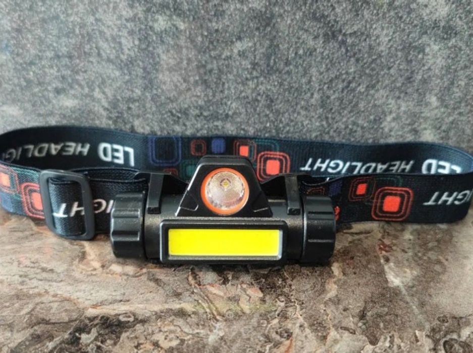 Освещение, фонарь налобный светодиодный Super light с аккумуля