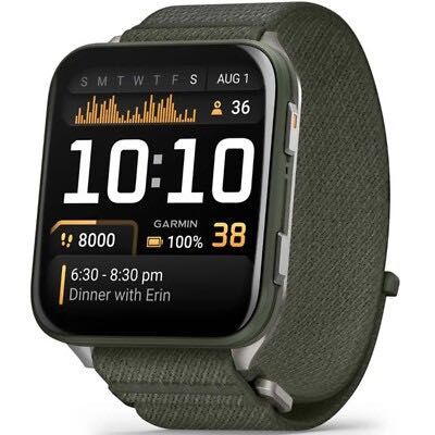 Garmin Venu X1 Moss Titanium Caseback Moss ComfortFit 010-02980-03