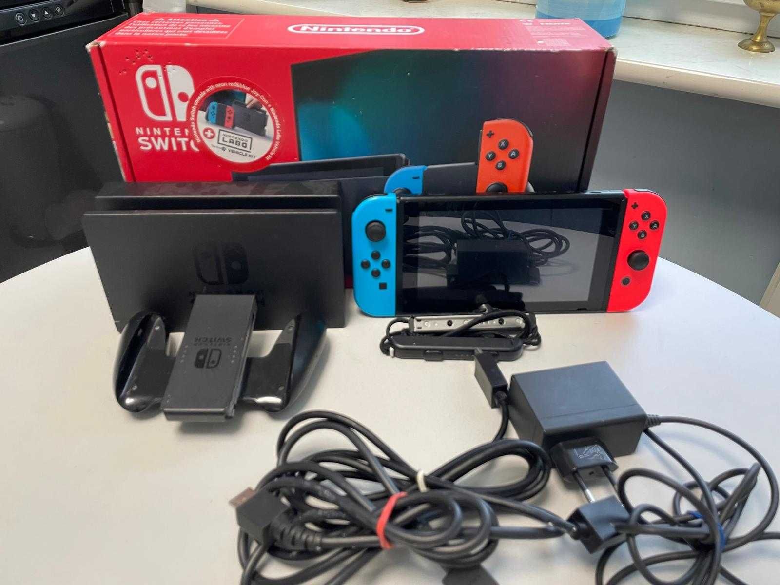 Konsola Nintendo switch neon kompleet