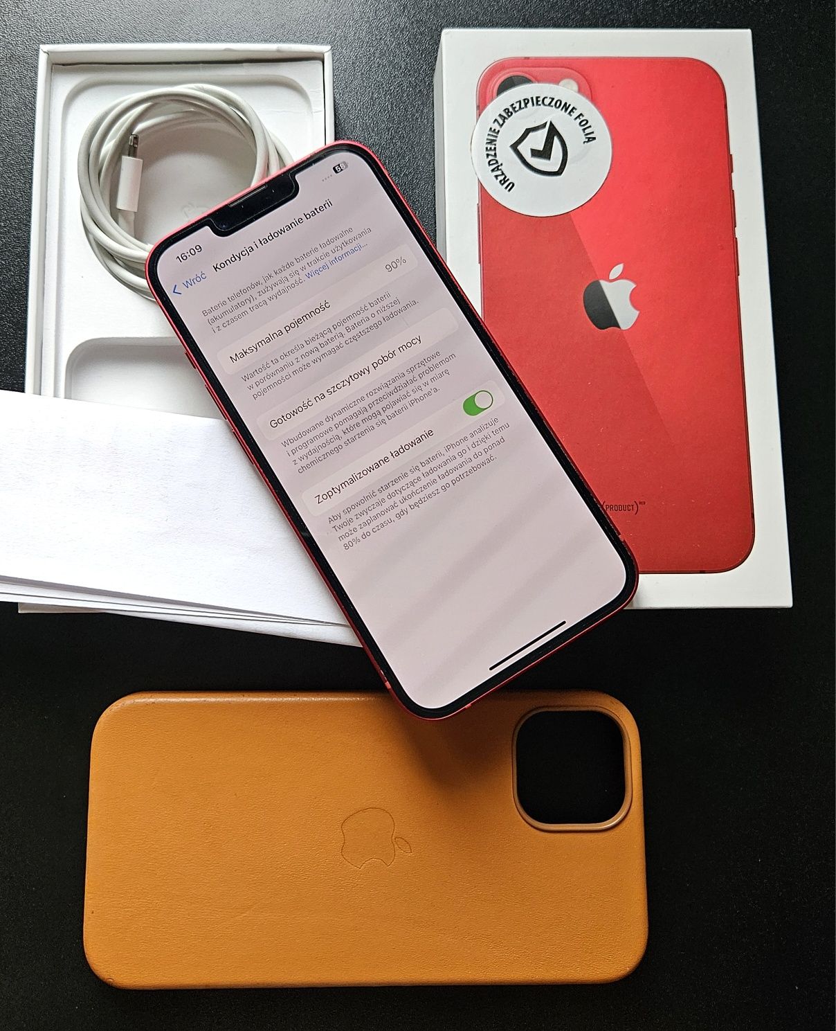 Unikatowy Apple iPhone 13 Red czerowny product okazja tanio zamiana