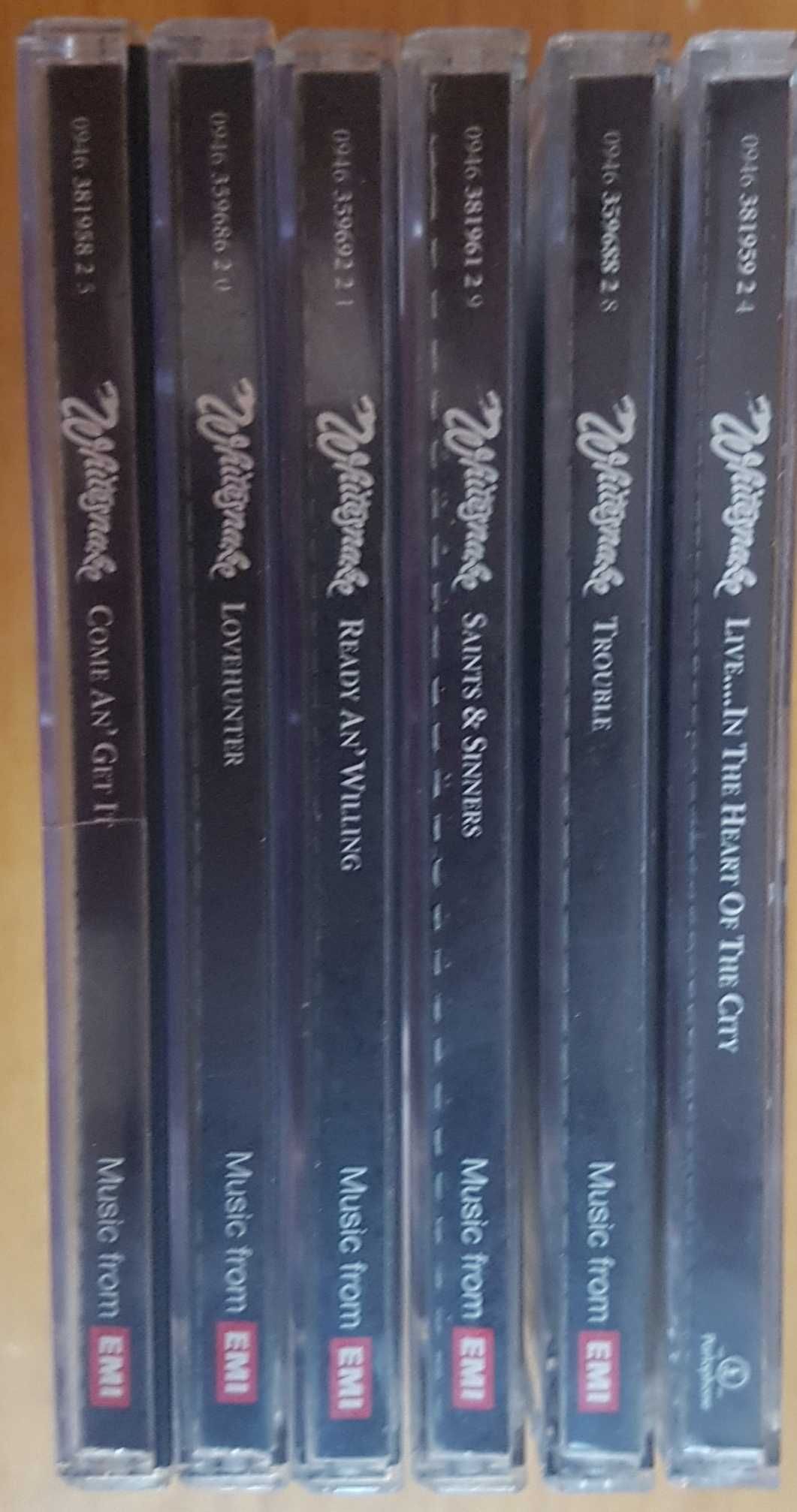 Whitesnake lote 6 CDs hard rock heavy metal / ex Deep Purple