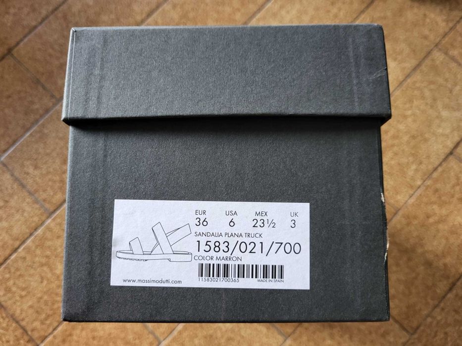 Sandálias pele Massimo Dutti nº36