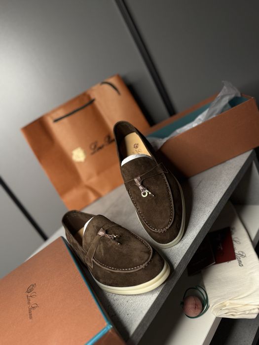 Жіночі коричневі лофери loro piana 37 38 39 розмір lp лоріки туфлі