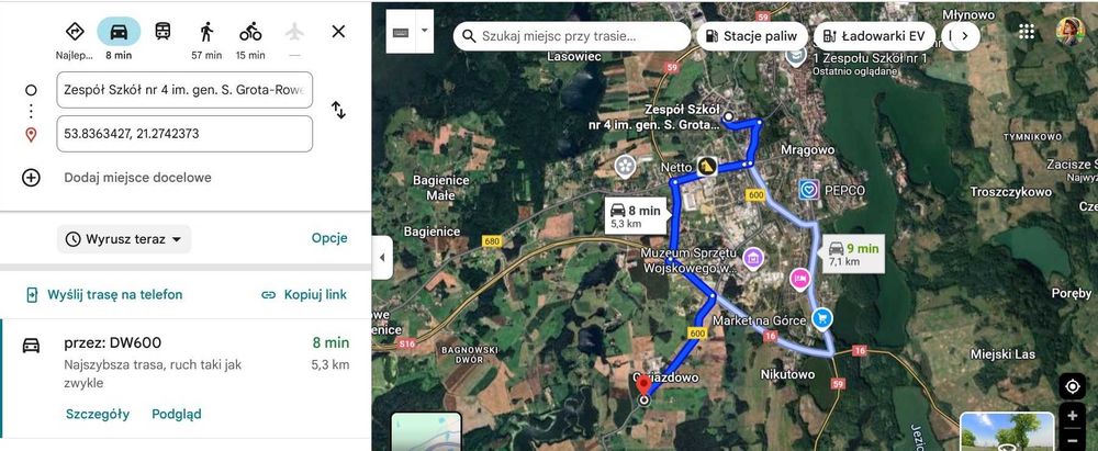 Karwie pod Mrągowem działka 10 ar z war zabudowy