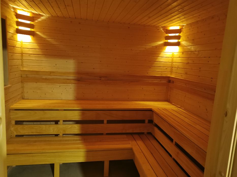Domek Sauna z drewna, na zgłoszenie do 35 m2 całoroczny kemping SPA
