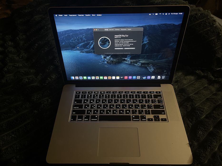 Apple MacBook Pro “Retina (Mid 2014)-i7/16GB/SSD 512GB/NVIDIA GT 750M